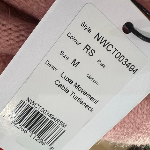 Naadam Oversized Cable-Knit Pullover Sweater Long Sleeve In Multi Size M NWT - Picture 11 of 11